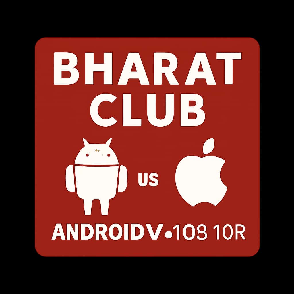 Icon representing Android vs iOS for Bharat Club guide.