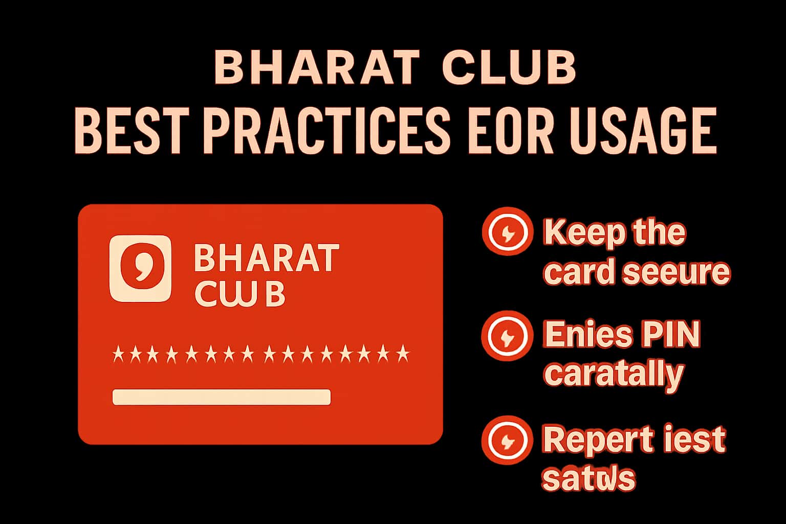 An informative scene highlighting best practices for using Bharat Club.