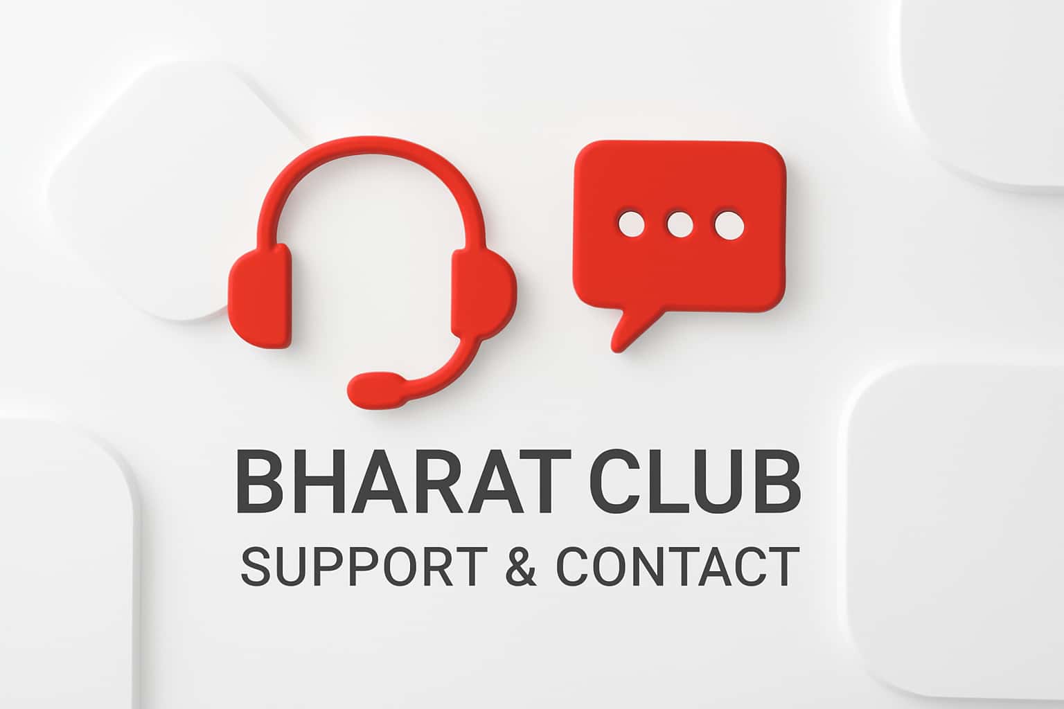 Bharat Club Support & Contact Interface