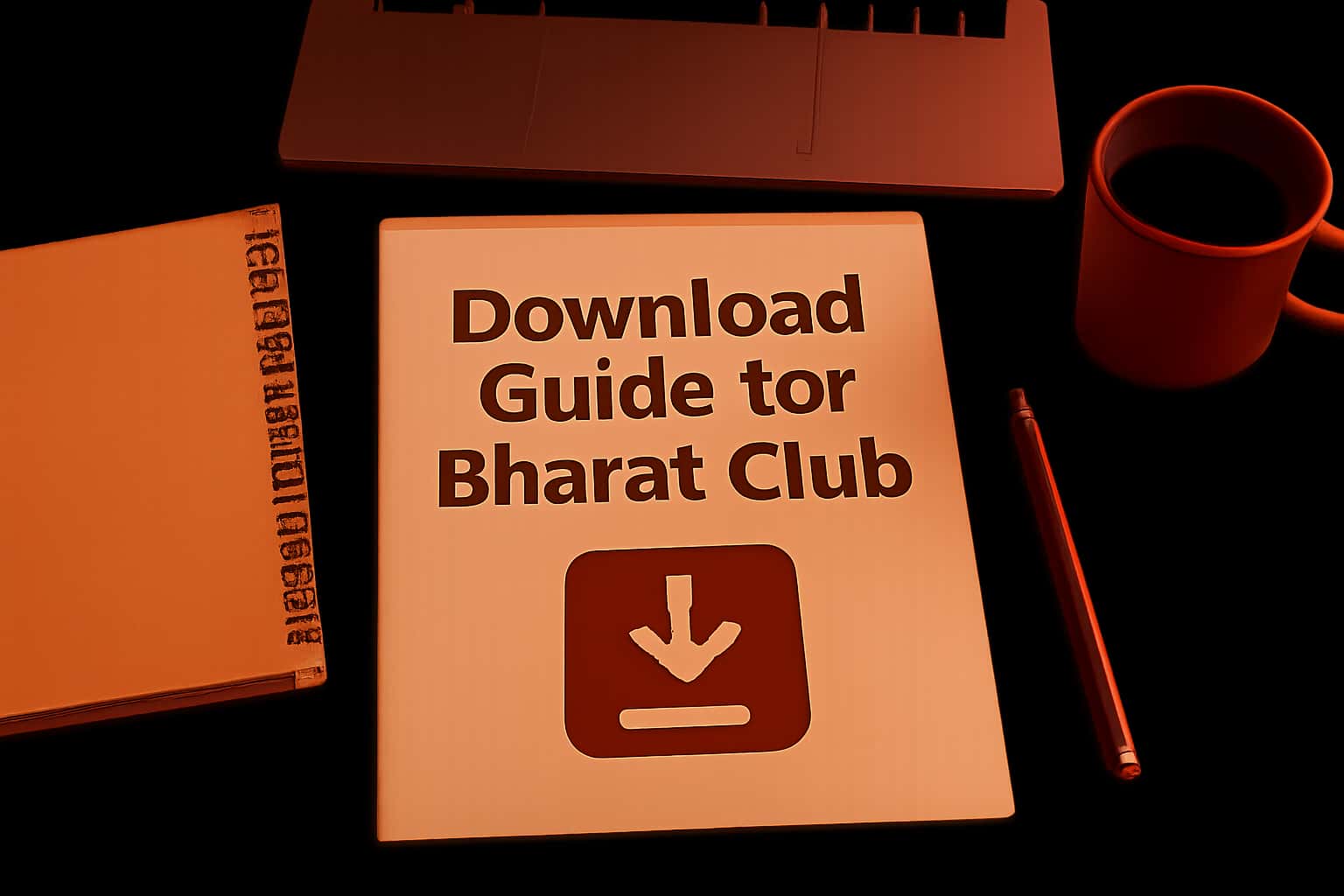 A promotional image showcasing the Bharat Club Download Guide.