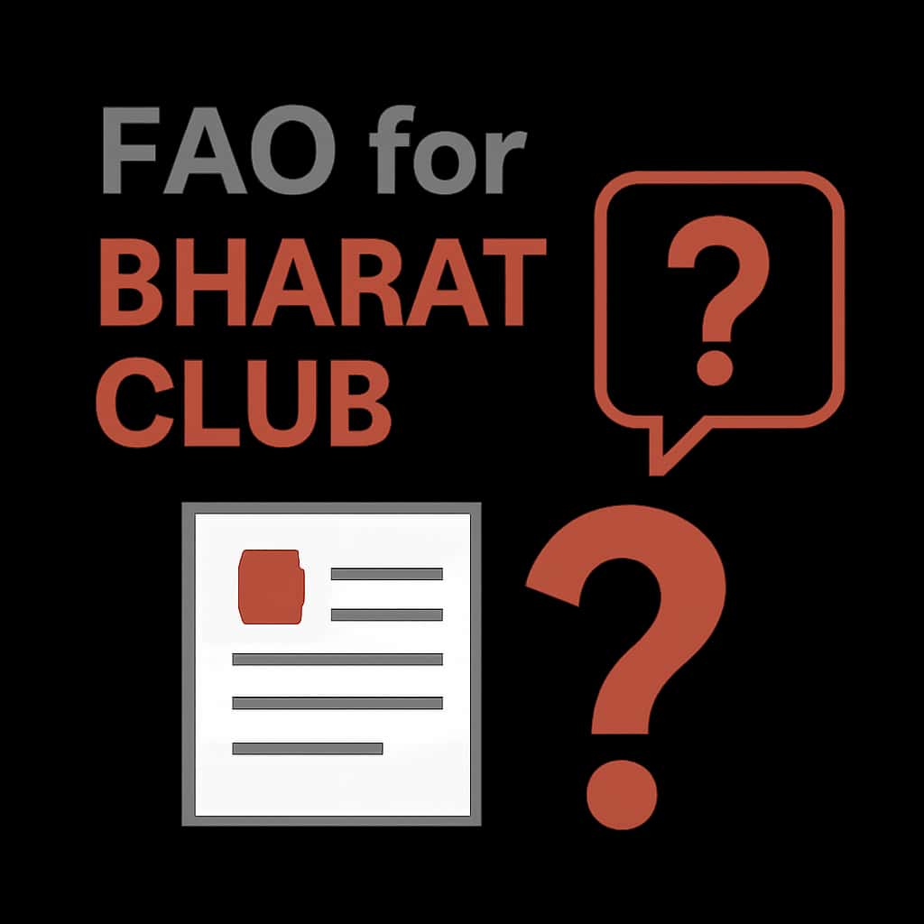 Diagram illustrating the FAQ for Bharat Club.