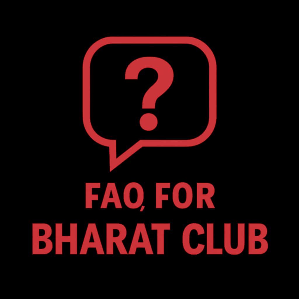 Minimal icon representing FAQ for Bharat Club.