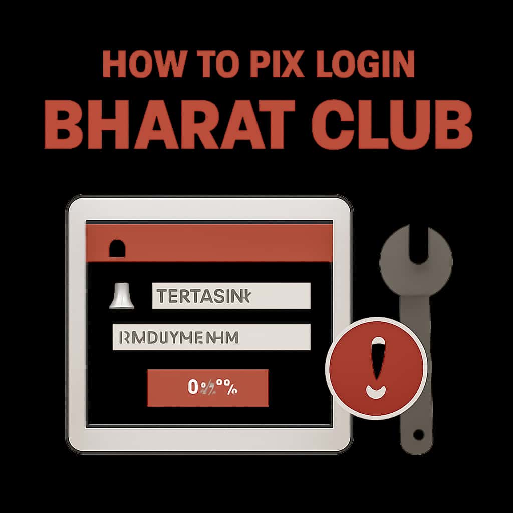 Diagram illustrating steps to resolve login issues on Bharat Club.