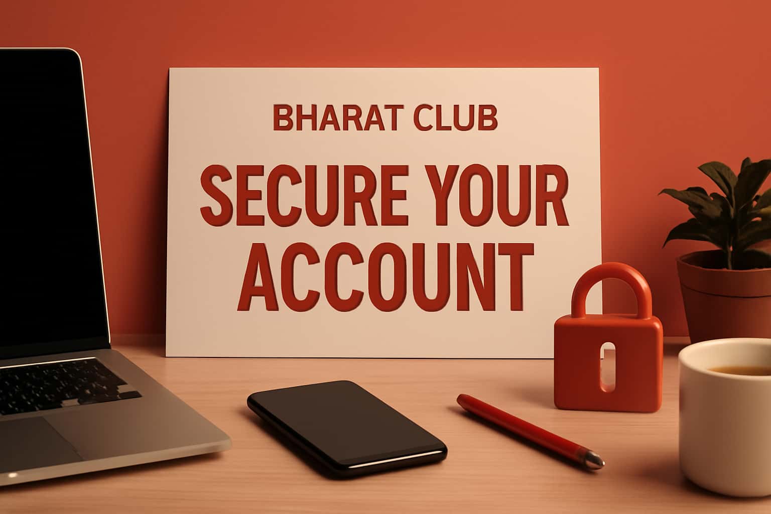 Information scene about securing your Bharat Club account.