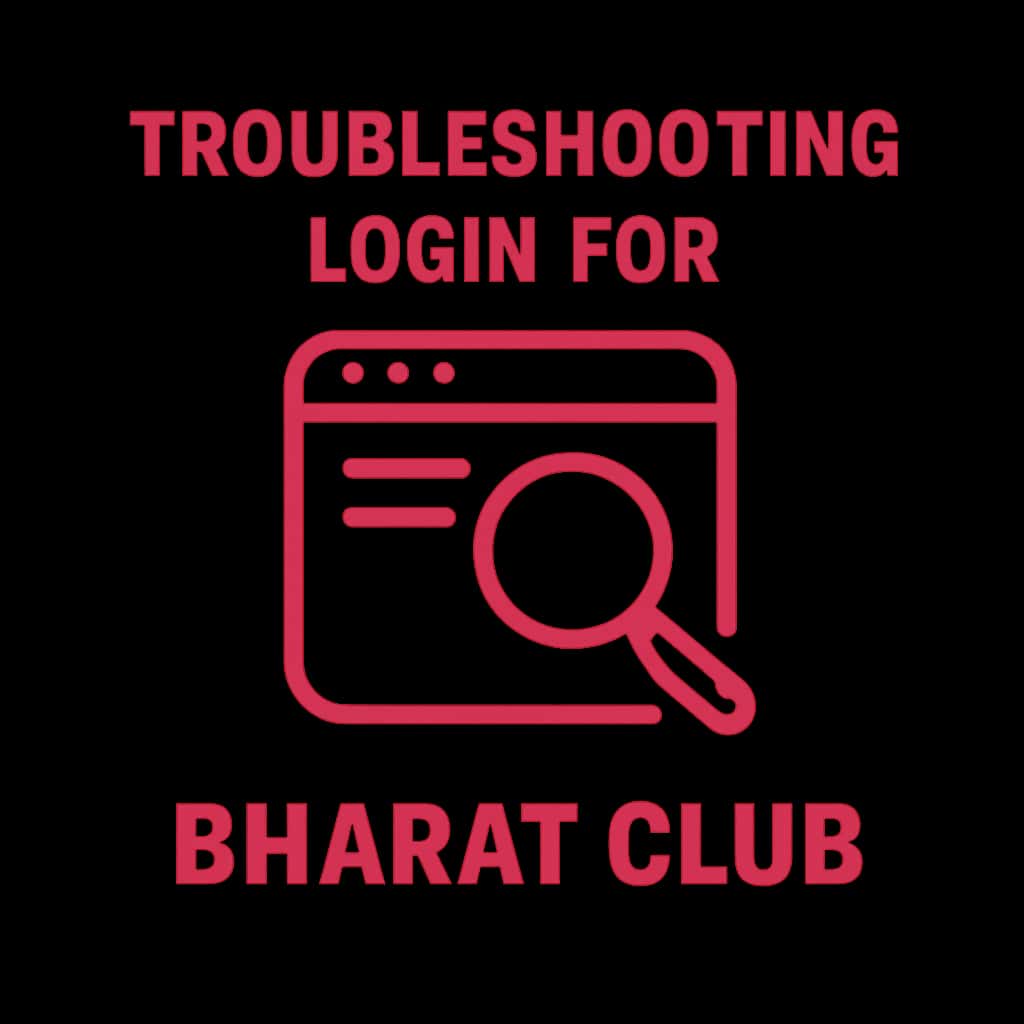 An icon representing troubleshooting for Bharat Club.