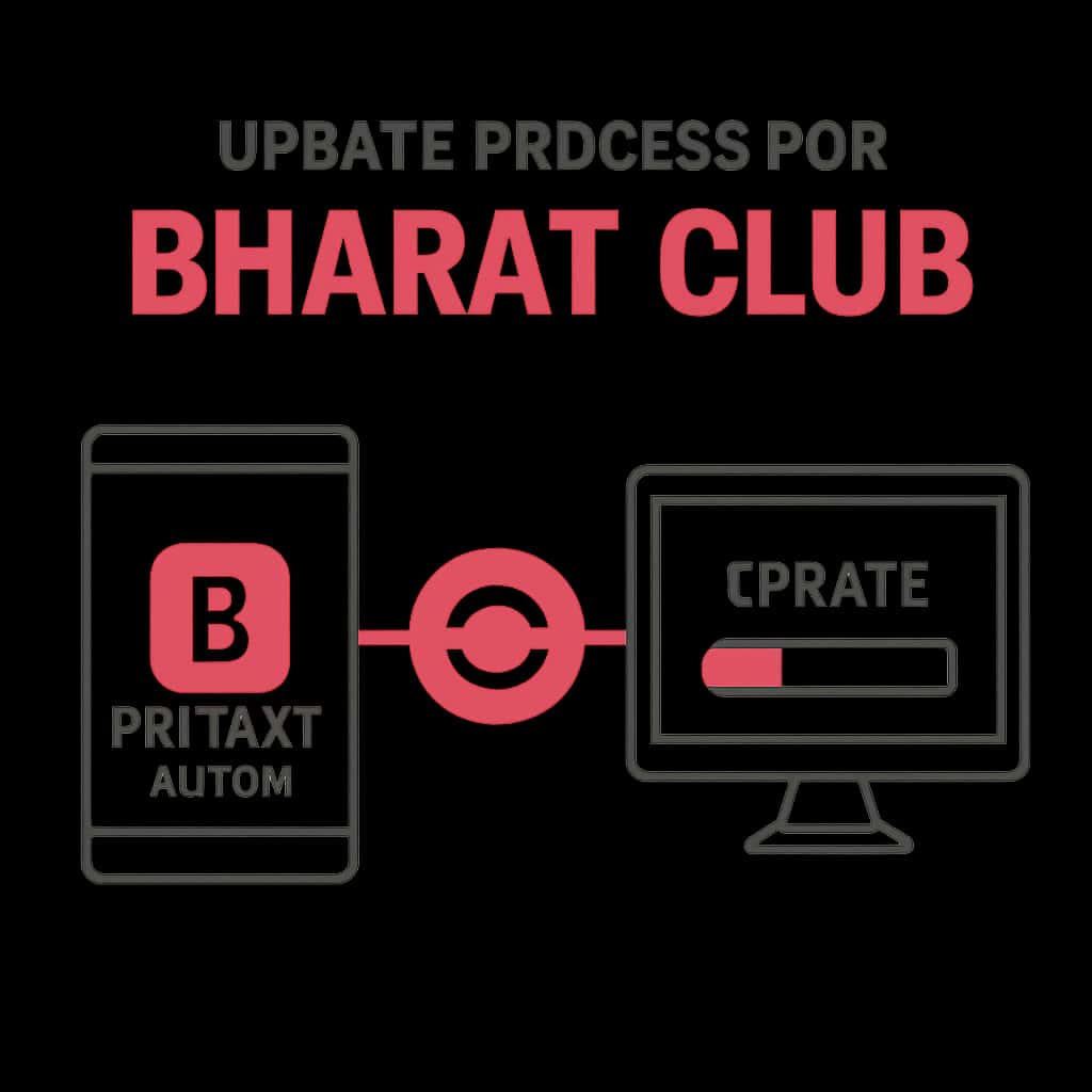 Diagram illustrating the update process for Bharat Club App.