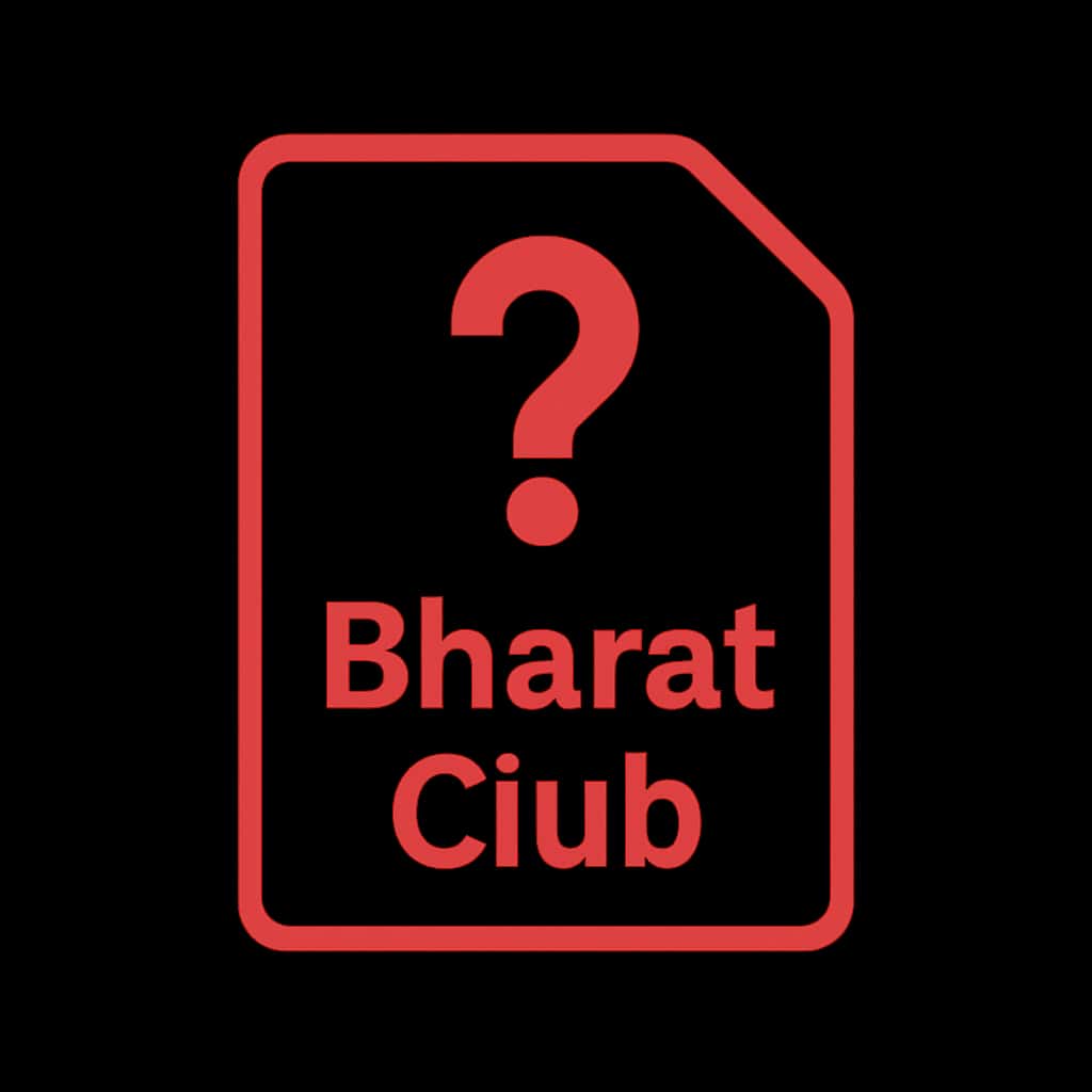 A badge design for Bharat Club Status Notices.
