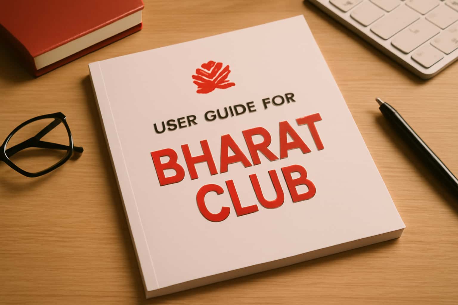 User Guide for Bharat Club in a neutral informational setting with prominent text.